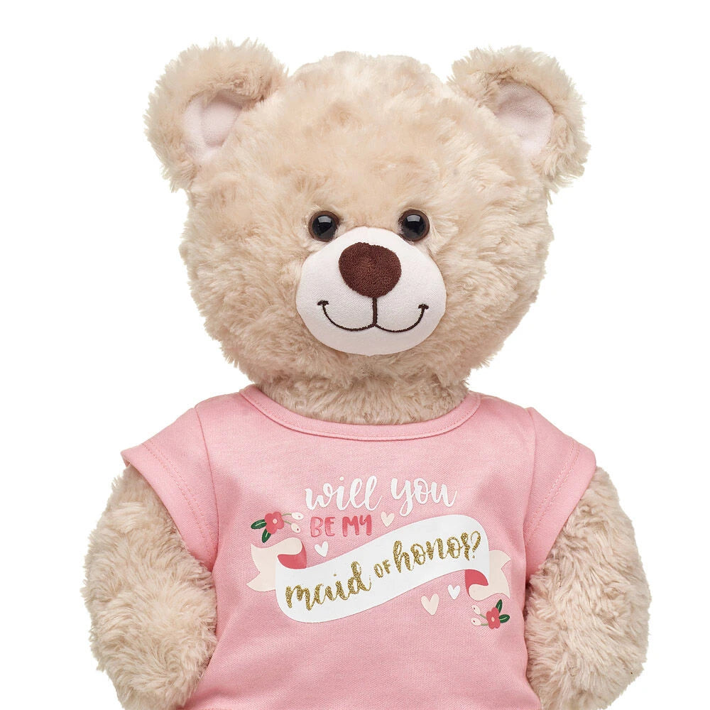 "Will You Be My Maid of Honor?" T-Shirt for Stuffed Animals | Build-A-Bear® - US 1136