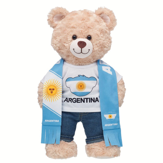 Argentina Scarf & T-Shirt Set | Build-A-Bear - US 7009