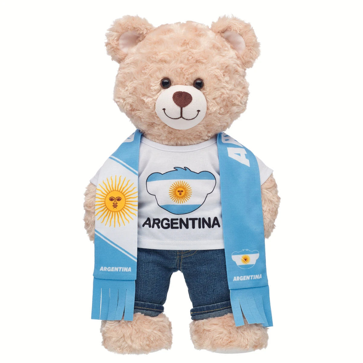 Argentina Scarf & T-Shirt Set | Build-A-Bear - US 6267