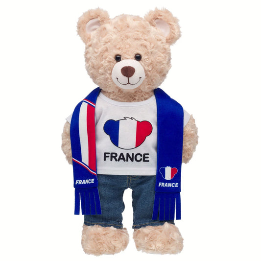 France Scarf & T-Shirt Set | Build-A-Bear - US 9928