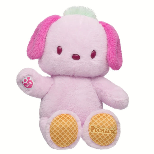 Sanrio Hello Kitty & Friends Strawberry Ice Cream Pochacco Plush | Build-A-Bear - US 1363