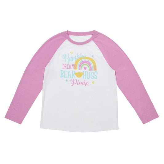 Build-A-Bear Pajama Shop™ Rainbow Dreams & Bear Hugs Please PJ Top - Adult - US 1791