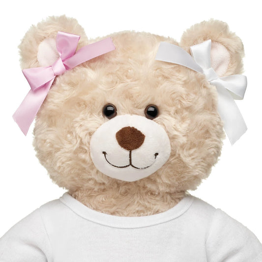 Pink & White Ribbon Bows 4 pc for Plush Toys | Build-A-Bear® - US 4407