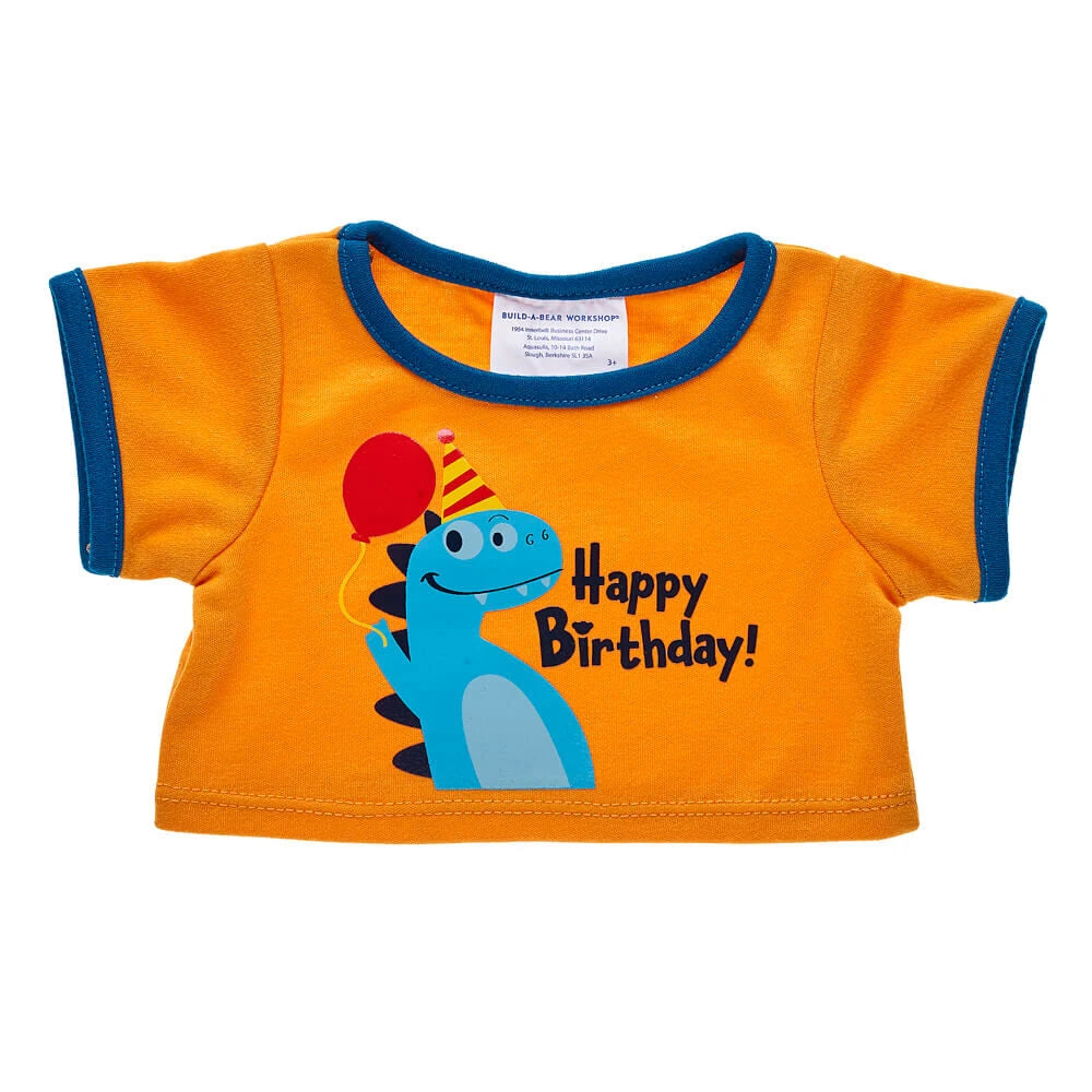 Dinosaur Birthday T-Shirt for Stuffed Animals | Now at Build-A-Bear® - US 5032