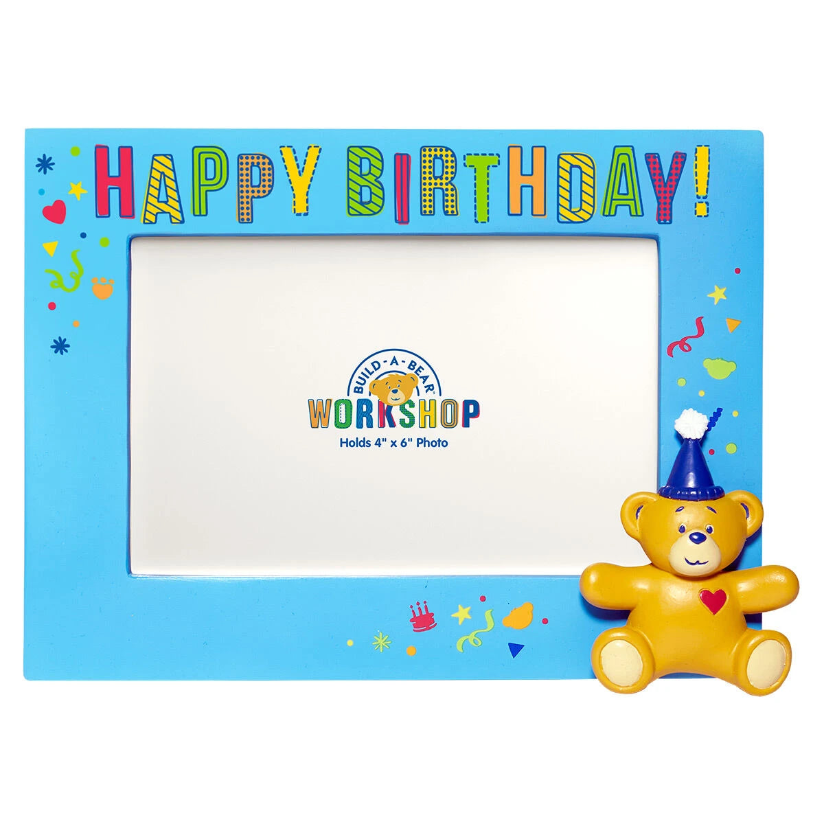 Build-A-Bear® Happy BEARthday! Blue Photo Frame - US 6896