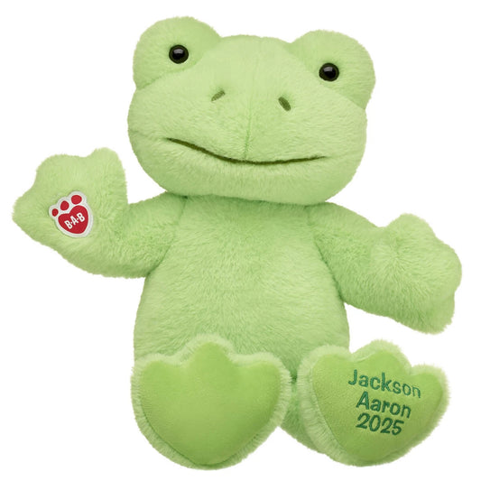 Personalized Embroidered Green Frog Plush Toy | Build-A-Bear® - US 5978