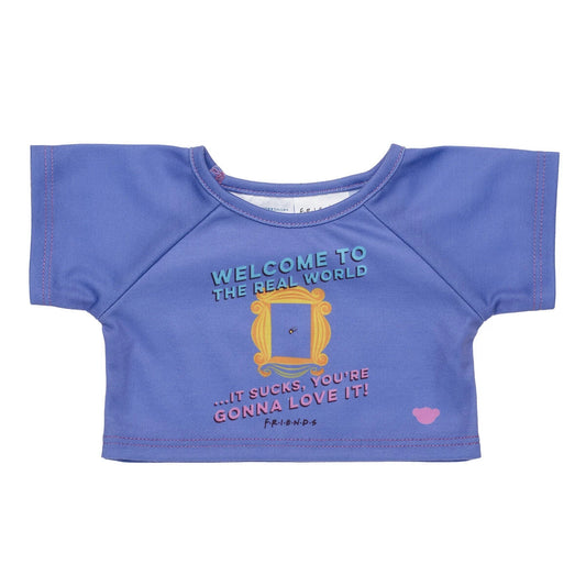 FRIENDS TV Show "Welcome to the Real World" T-Shirt for Stuffed Animals | Build-A-Bear® - US 6260