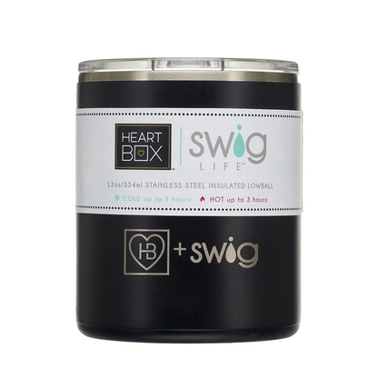 12 oz. HeartBox x Swig Life Stainless Steel Insulated Lowball | Build-A-Bear® - US 0796