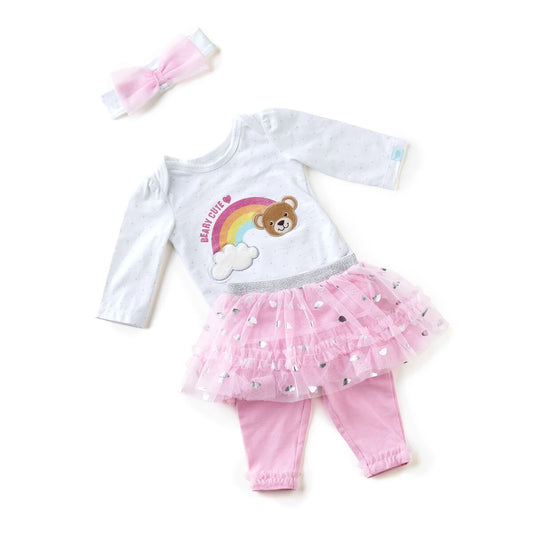 Pink Baby Tutu Outfit - Size 9 Months | Build-A-Bear® - US 5106