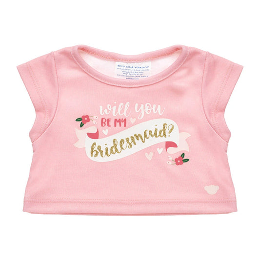 "Will You Be My Bridesmaid?" T-Shirt for Stuffed Animals | Build-A-Bear® - US 5503