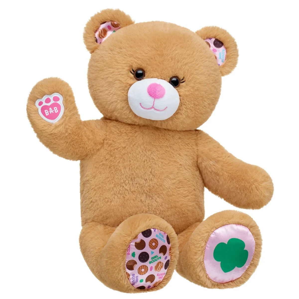Girl Scout Cookie Teddy Bear Daisy Gift Set w/ Bows | BAB - US 3578