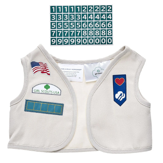 Girl Scout Cadette/Senior/Ambassador Uniform Vest for Stuffed Animals | Build-A-Bear® - US 2135