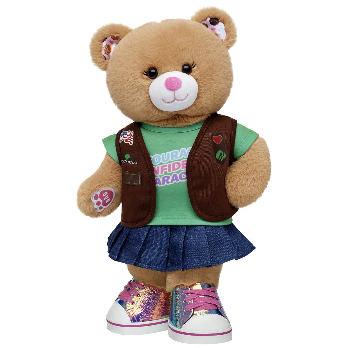 Girl Scout Cookie Teddy Bear Brownie Gift Set | BAB - US 6645