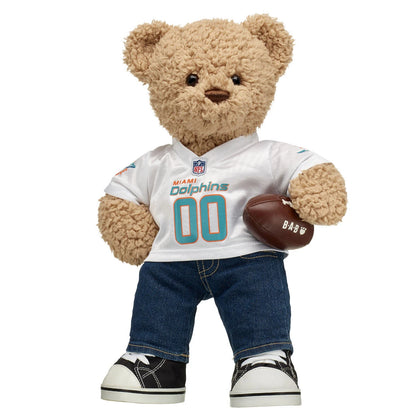 Miami Dolphins Timeless Teddy Bear Football Gift Set - US 0605