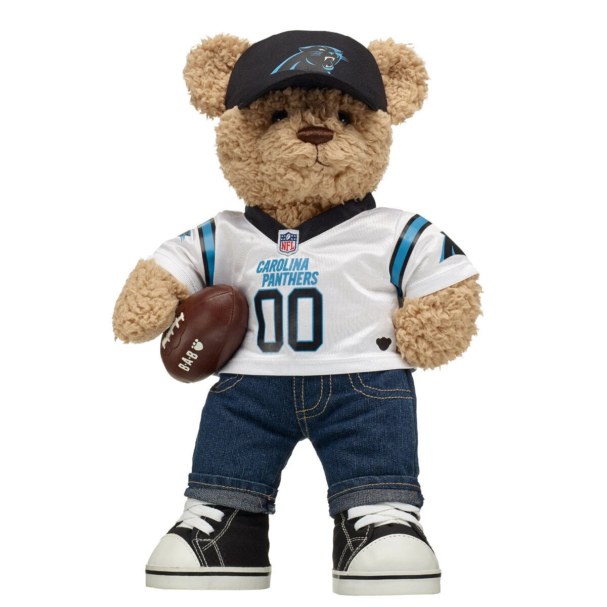 Carolina Panthers Timeless Teddy Bear Football Gift Set - US 8608