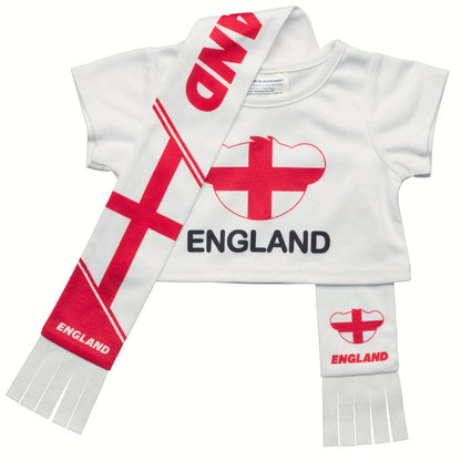 England Scarf &amp; T-Shirt Set | Build-A-Bear - US 6285