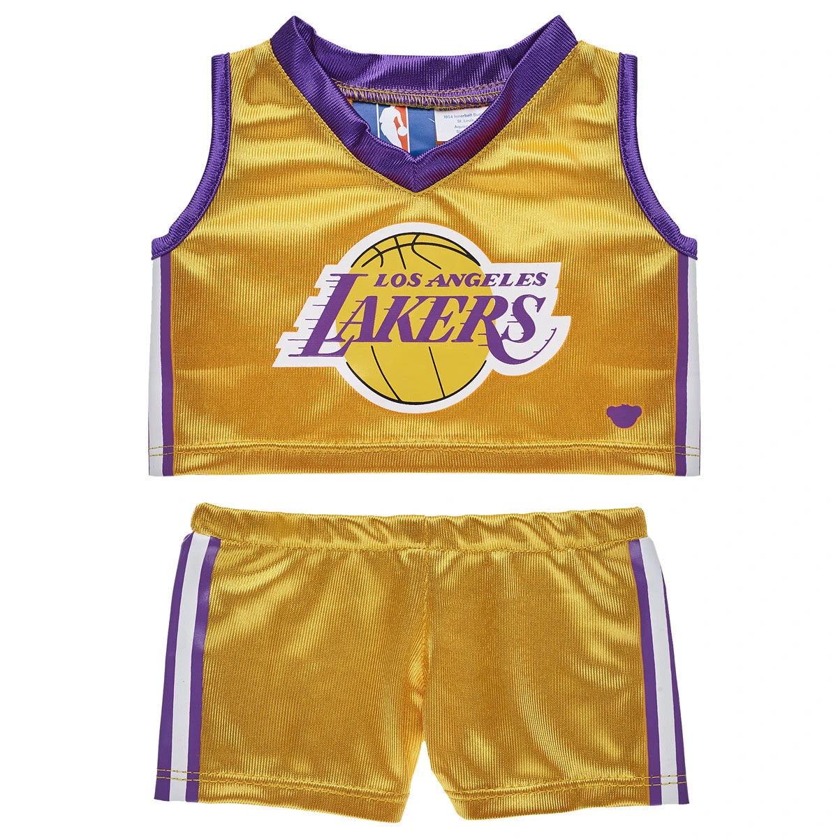 Los Angeles Lakers Happy Hugs Teddy Bear Basketball Gift Set | Build-A-Bear® - US 8674