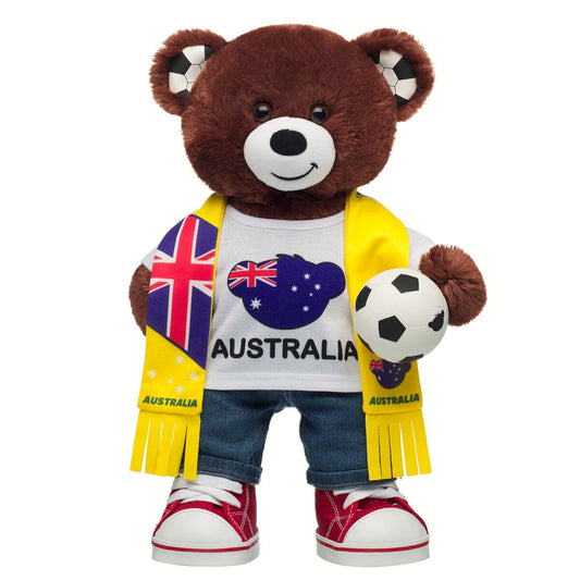 Let's Goal Bear Australia Gift Set | Build-A-Bear - US 2309