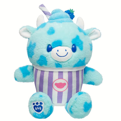 Blue Raspberry Cow Slushie Plushie w/ Carrying Strap | BAB - US 4046