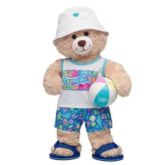 Happy Hugs Teddy Bear Summer Beach Gift Set | Build-A-Bear - US 8966