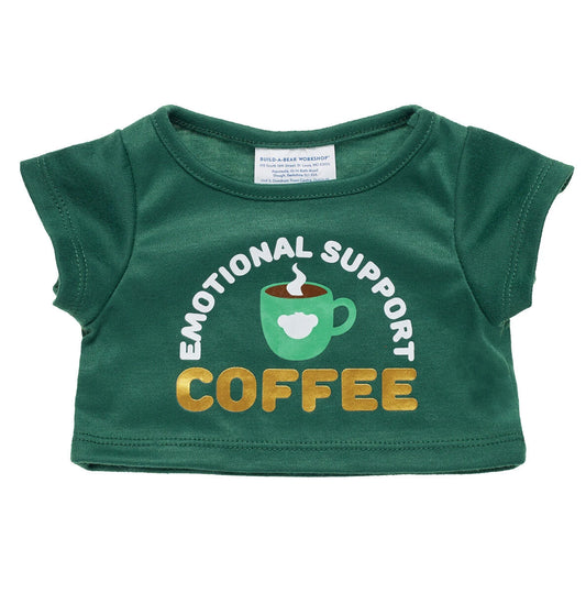 Emotional Support Coffee T-Shirt for Plush Toys | Build-A-Bear® - US 5304