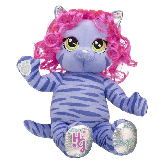 Honey Girls Teegan Tiger Pink Hair Plush Toy Gift Set - US 0106
