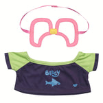 Bluey Swim Shirt &amp; Goggle Set | Build-A-Bear - US 3834