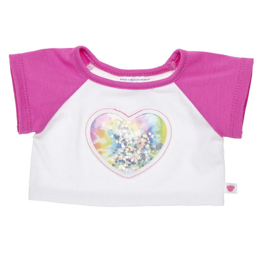 Tie-Dye Sequin Heart T-Shirt | Build-A-Bear - US 2627