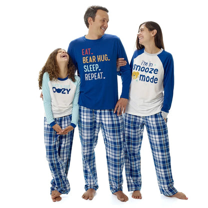 Build-A-Bear Pajama Shop™ Blue Plaid Pants - Adult - US 3011
