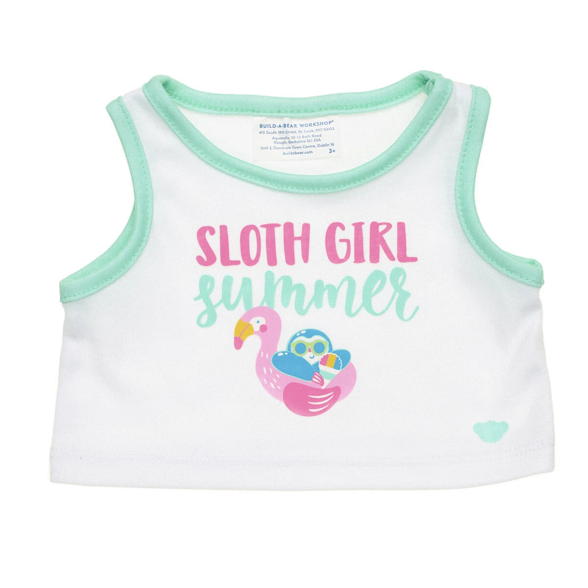 Sloth Girl Summer Tank for Plush Toys | Build-A-Bear® - US 6012
