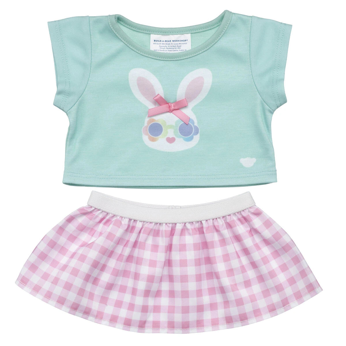 Gingham Bunny Easter Outfit 2 pc. | Build-A-Bear - US 2036