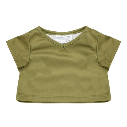 Green V-Neck T-Shirt for Stuffed Animals | Build-A-Bear® - US 7041