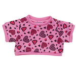 Leopard Print Heart Sweater | Build-A-Bear - US 8415