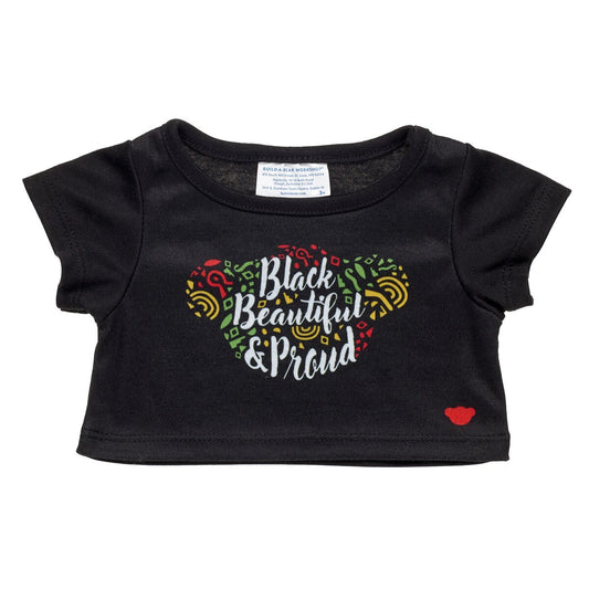"Black, Beautiful &amp; Proud" T-Shirt for Stuffed Animals | Build-A-Bear® - US 7074