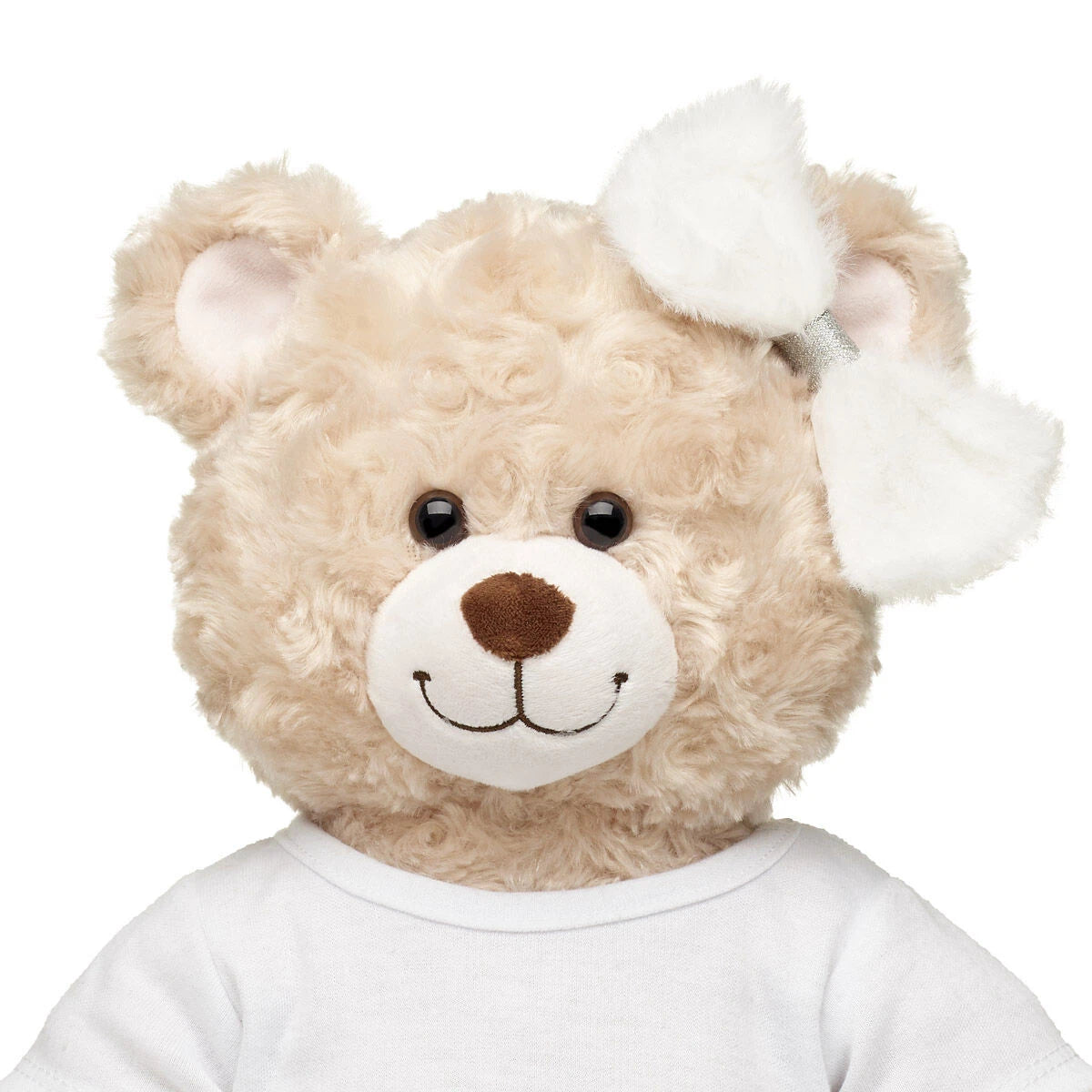 Fuzzy White Bow for Stuffed Animals | Build-A-Bear Workshop® - US 5721